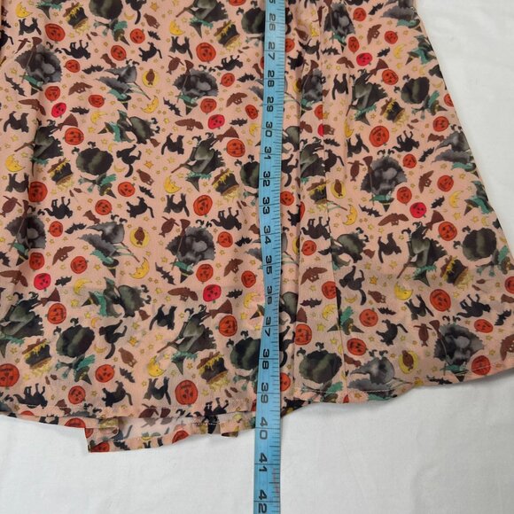 Hell Bunny Zelda Halloween Print Retro Dress Pink Multicolor Small - Picture 10 of 16
